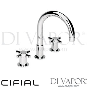 Cifial 31131TB.U Techno X300 3 Hole Deck Basin Mixer Tap Spare Parts